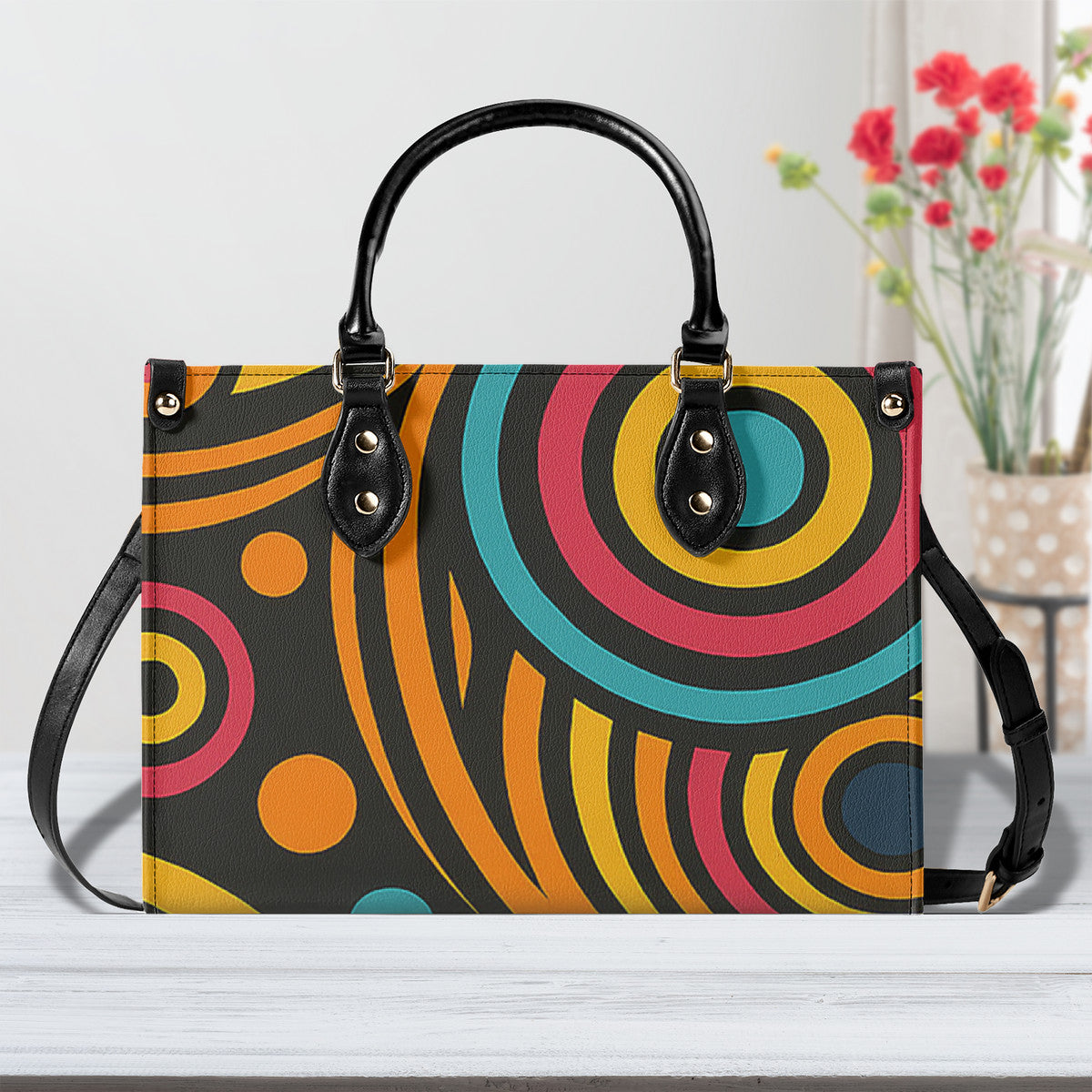 Multiple Sizes Upgraded Luxury Women PU Leather Handbag