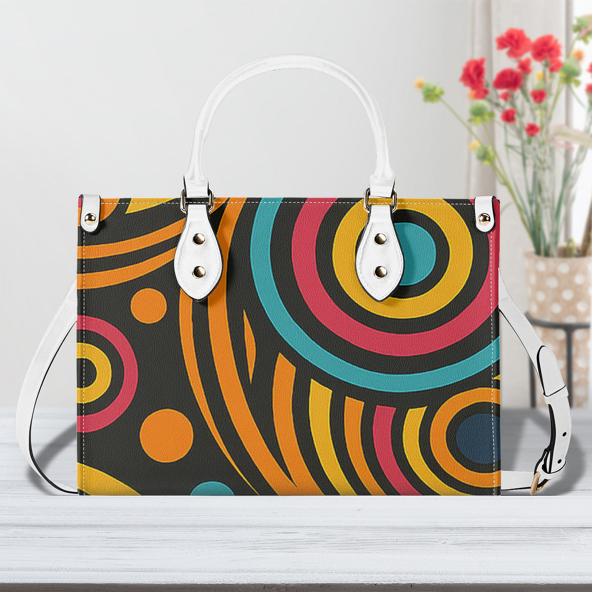 Multiple Sizes Upgraded Luxury Women PU Leather Handbag